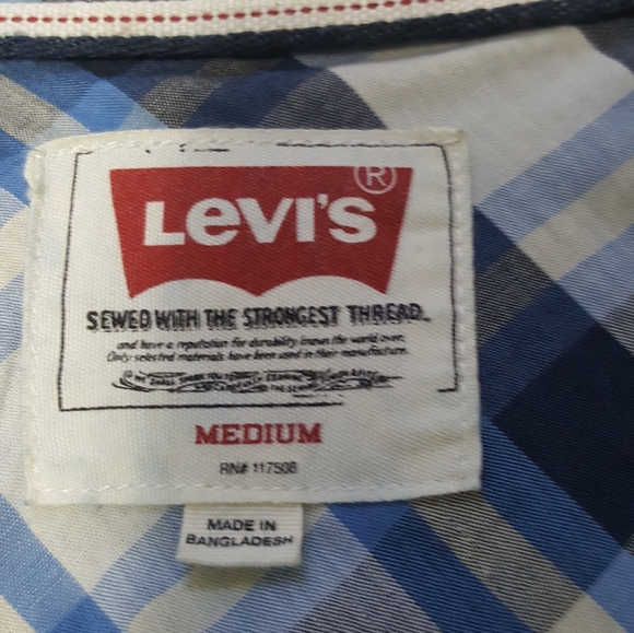 Levi's Denim Long Sleeve Shirt Men Size M - Picture 6 of 14